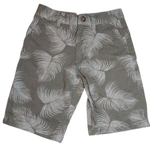 U.S. Polo Assn Boys Like New Gray Palm Tree Shorts Size 7 Kids